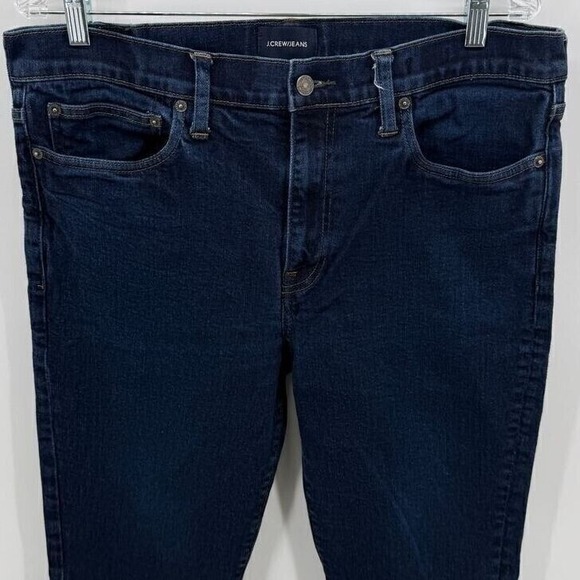 J.Crew Slim Fit Jeans Japanese Fabric Kurabo Dark Wash Denim Mens Size Waist 35 - Picture 1 of 16